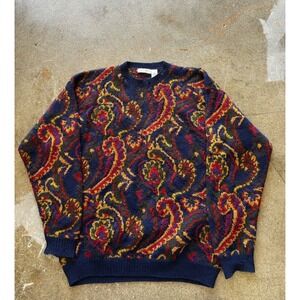Vintage 90s Claiborne 3d style knit